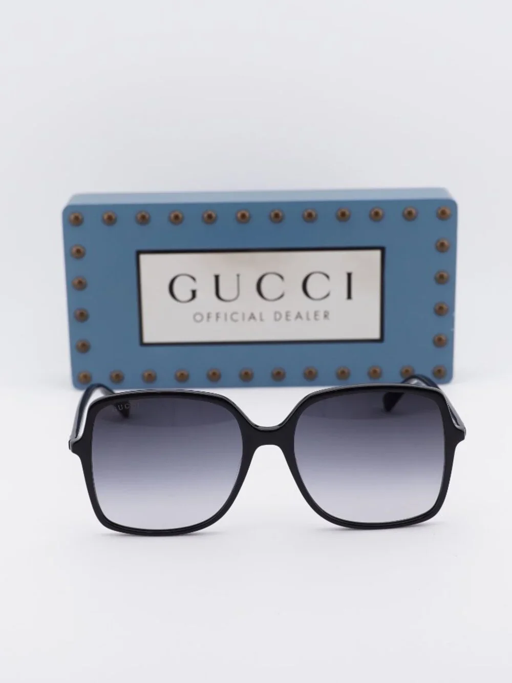 Gucci GG0544S 001 Square Sunglasses - Black/Grey Gradient